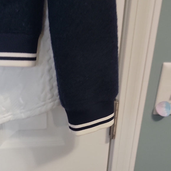 Nwt .J. Crew Womens Dark Blue Varsity Jacket - Picture 4 of 5